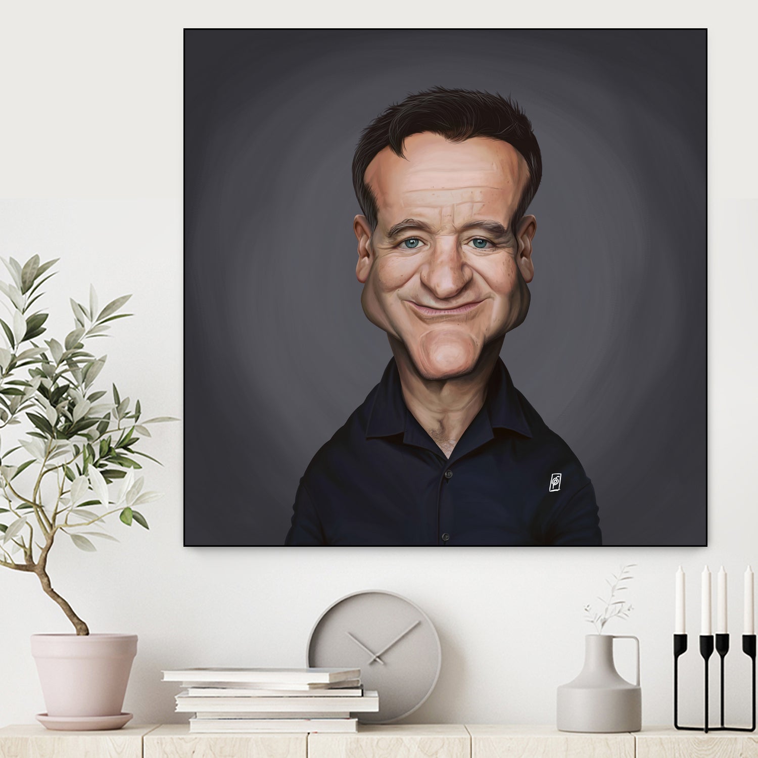 Robin Williams by Rob Snow on GIANT ART - brown digital painting