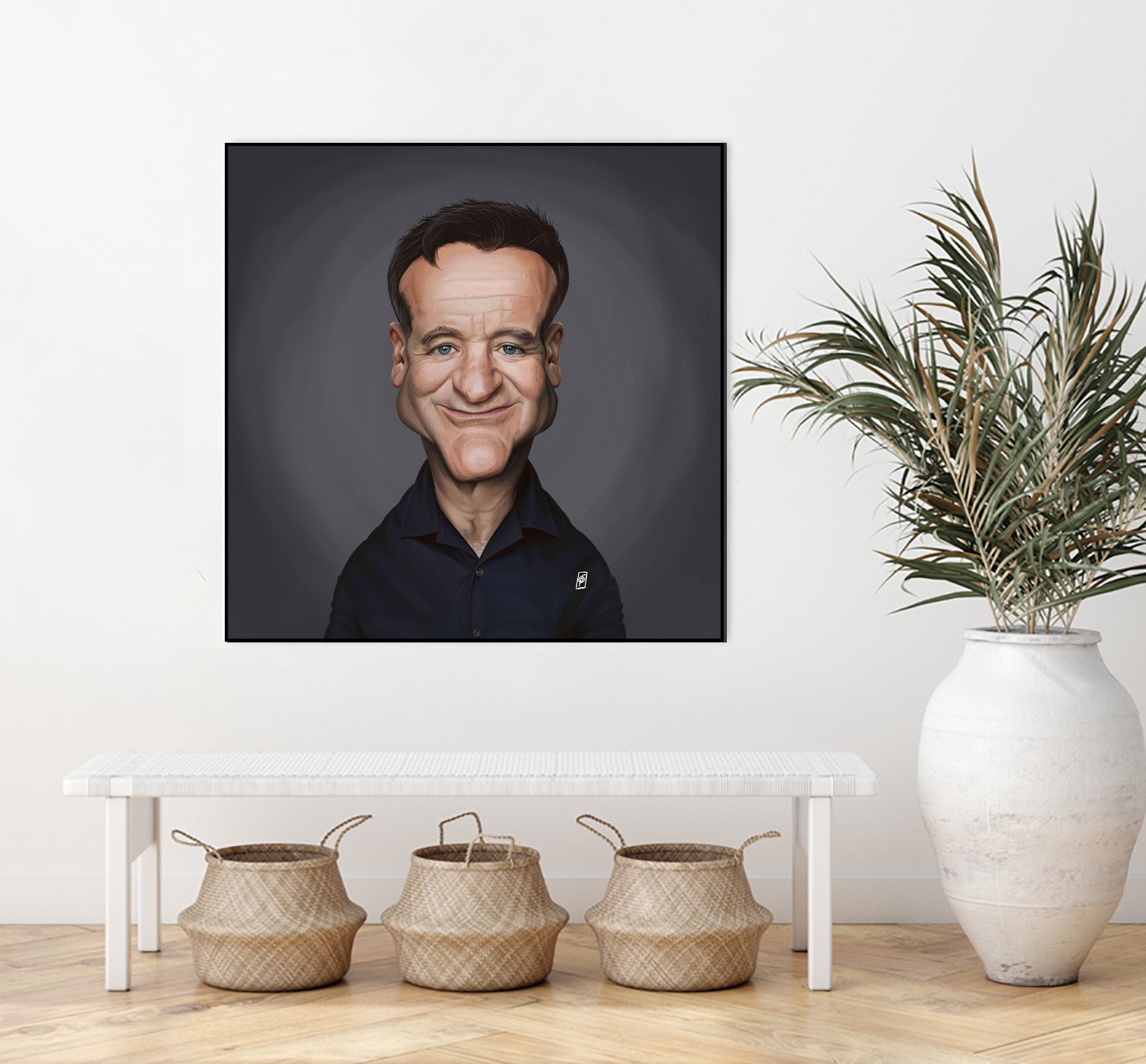 Robin Williams by Rob Snow on GIANT ART - brown digital painting