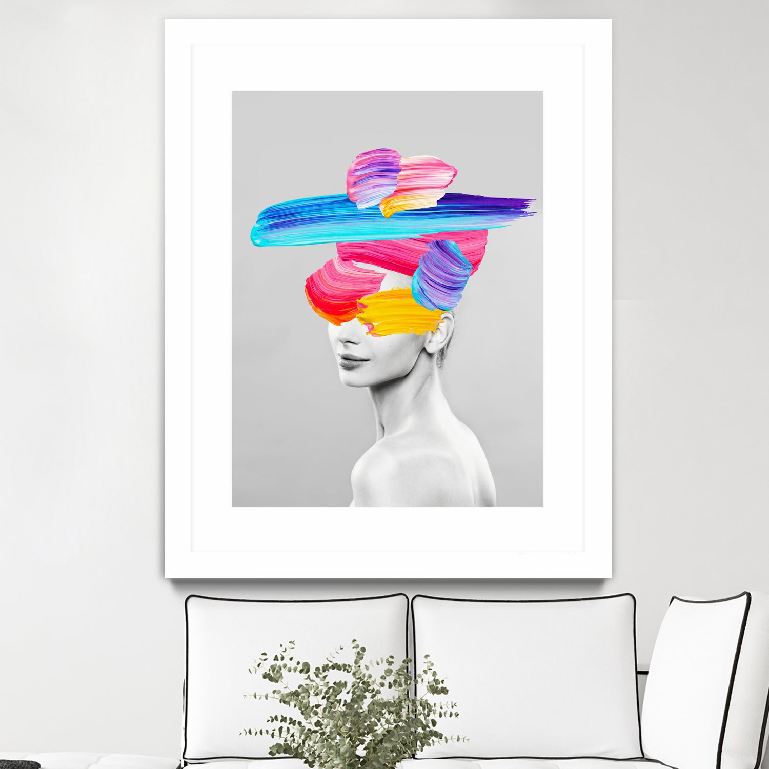 Beauty In Colors I by Juan Fonrodona on GIANT ART - gray mixed media