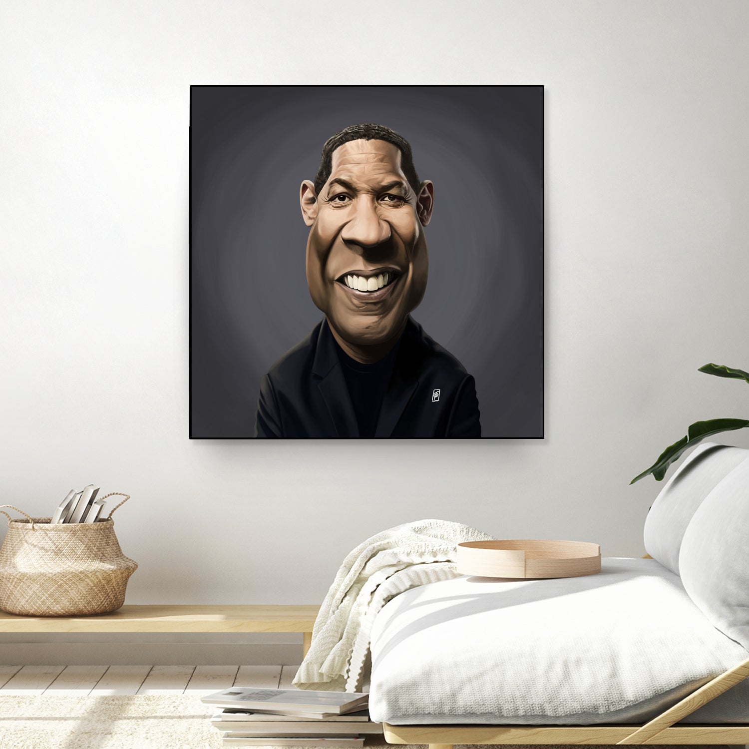 Denzel Washington by Rob Snow on GIANT ART - black digital painting