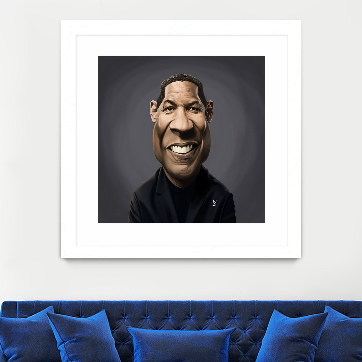 Denzel Washington by Rob Snow on GIANT ART - black digital painting