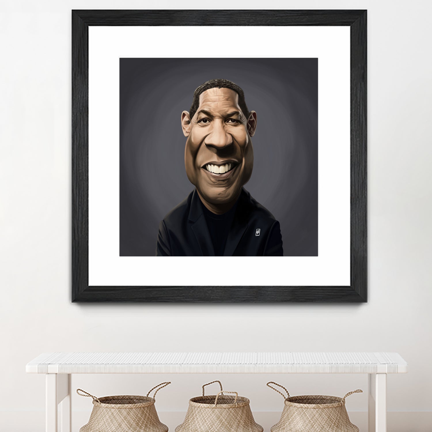 Denzel Washington by Rob Snow on GIANT ART - black digital painting