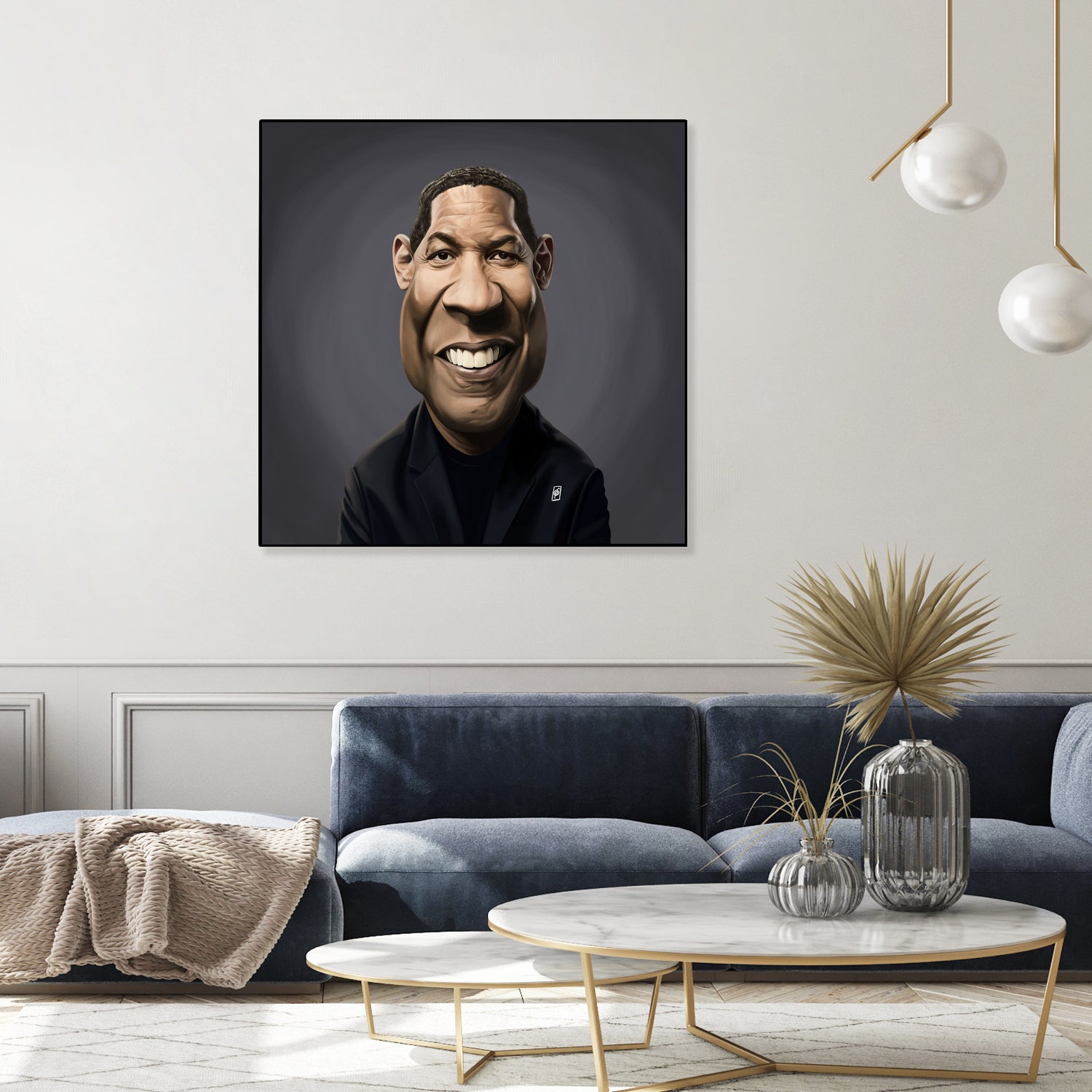 Denzel Washington by Rob Snow on GIANT ART - black digital painting