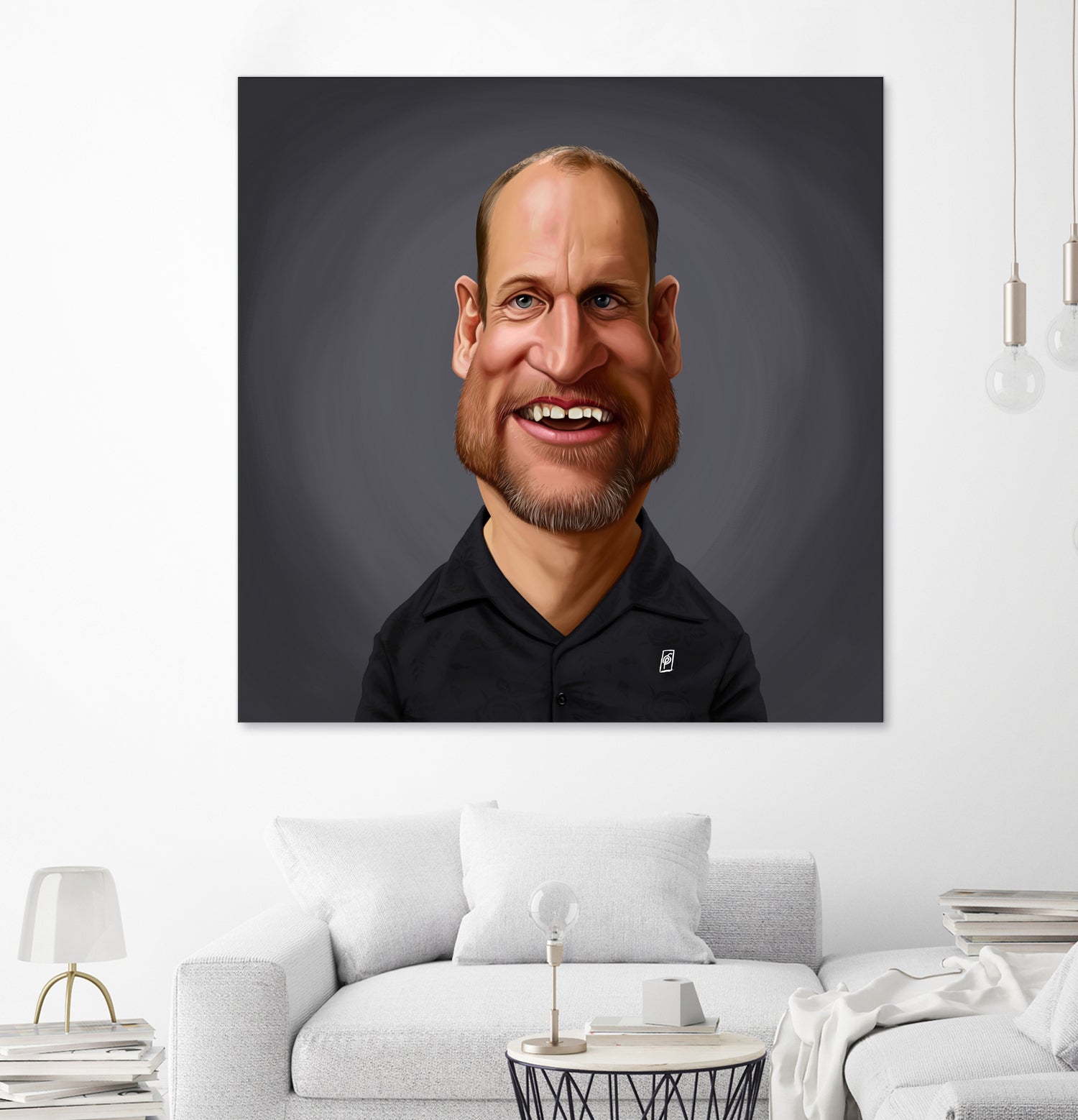 Woody Harrelson by Rob Snow on GIANT ART - brown digital painting