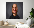 Woody Harrelson by Rob Snow on GIANT ART - brown digital painting