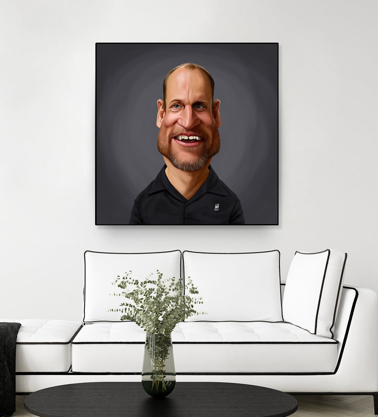 Woody Harrelson by Rob Snow on GIANT ART - brown digital painting