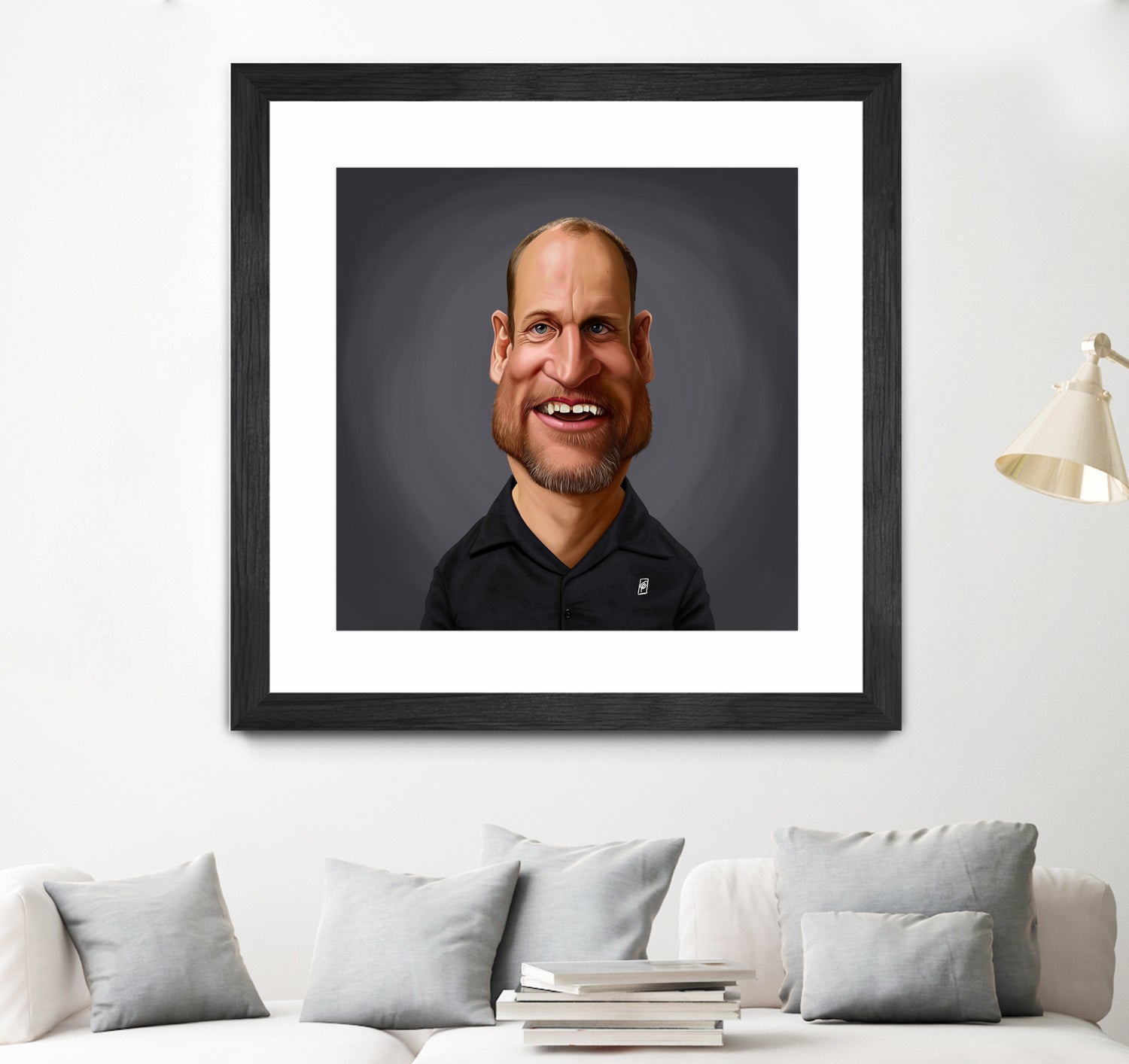 Woody Harrelson by Rob Snow on GIANT ART - brown digital painting