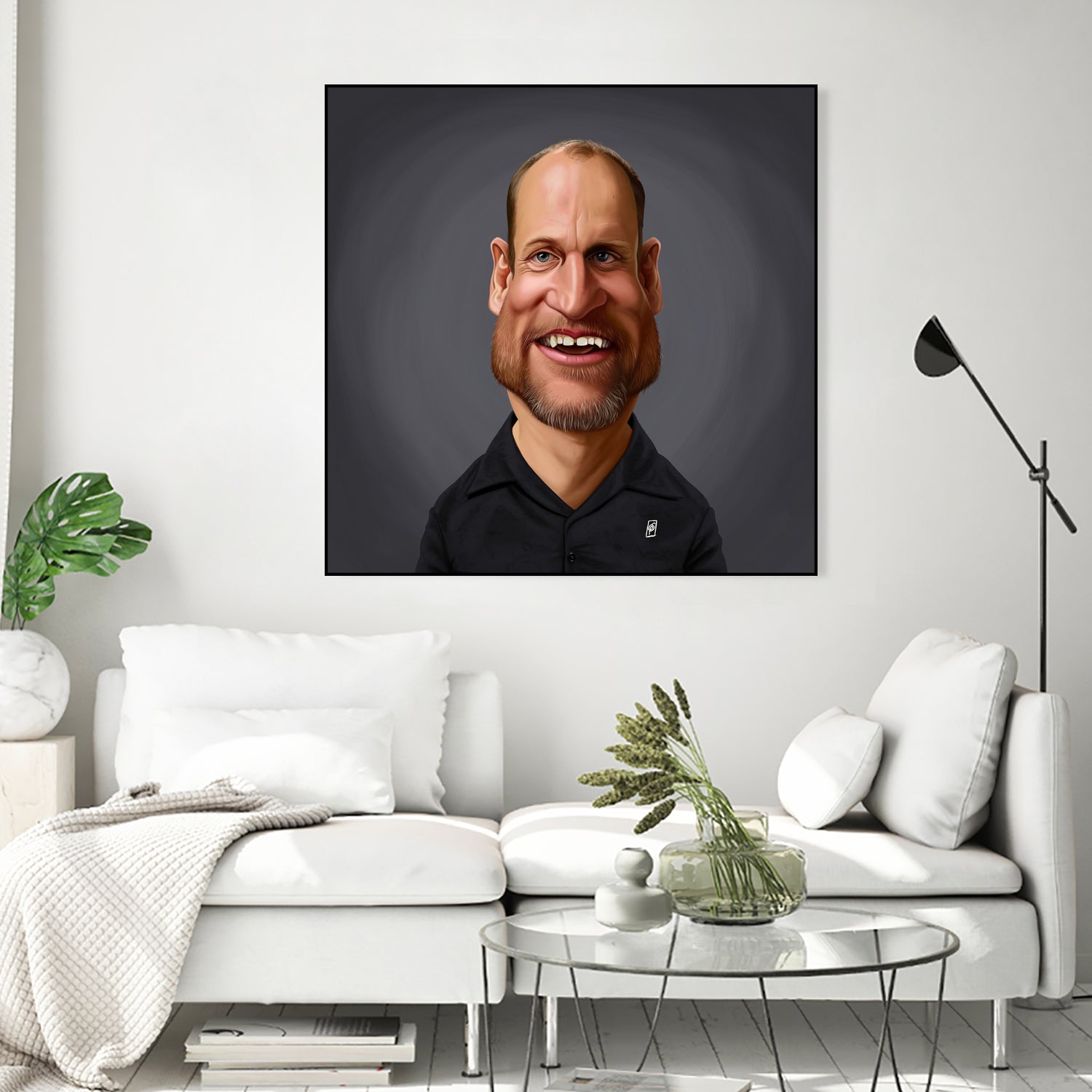 Woody Harrelson by Rob Snow on GIANT ART - brown digital painting