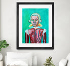 mozart by Diego Manuel Rodriguez on GIANT ART - green mixed media