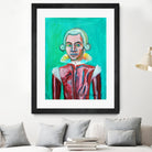 mozart by Diego Manuel Rodriguez on GIANT ART - green mixed media