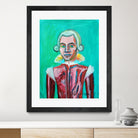 mozart by Diego Manuel Rodriguez on GIANT ART - green mixed media