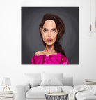 Angelina Jolie by Rob Snow on GIANT ART - red digital painting