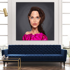 Angelina Jolie by Rob Snow on GIANT ART - red digital painting