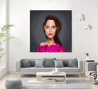 Angelina Jolie by Rob Snow on GIANT ART - red digital painting