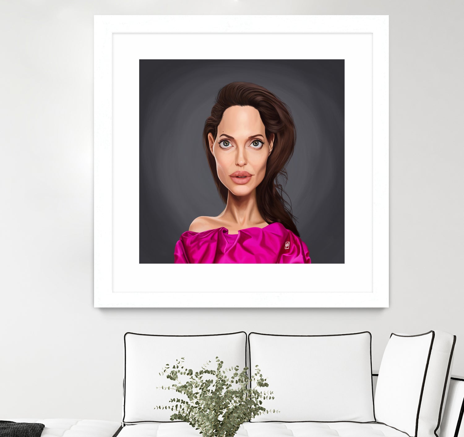 Angelina Jolie by Rob Snow on GIANT ART - red digital painting