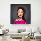 Angelina Jolie by Rob Snow on GIANT ART - red digital painting