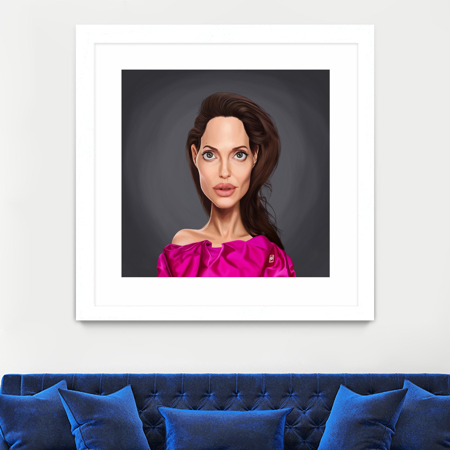 Angelina Jolie by Rob Snow on GIANT ART - red digital painting