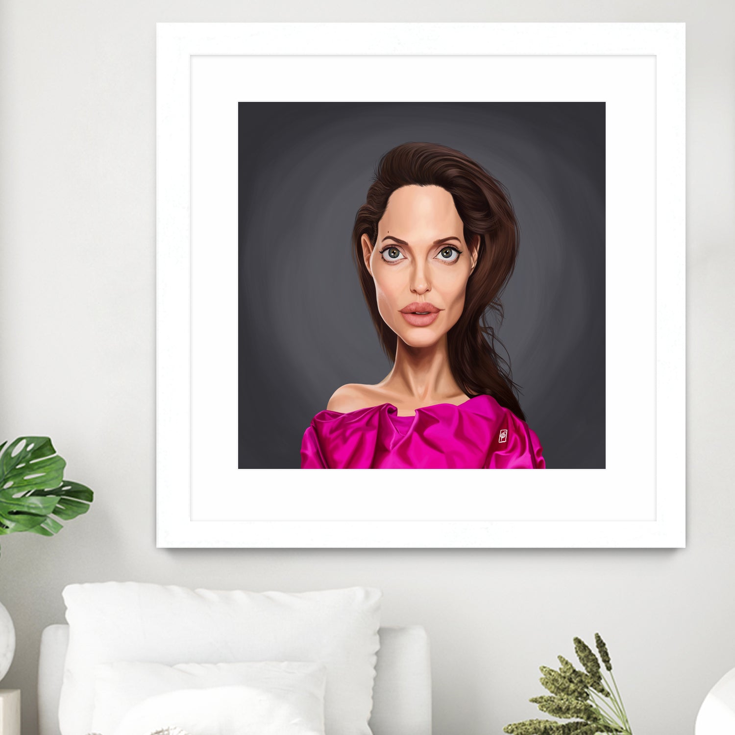 Angelina Jolie by Rob Snow on GIANT ART - red digital painting