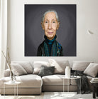 Jane Goodall by Rob Snow on GIANT ART - brown digital painting