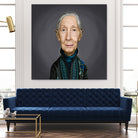 Jane Goodall by Rob Snow on GIANT ART - brown digital painting