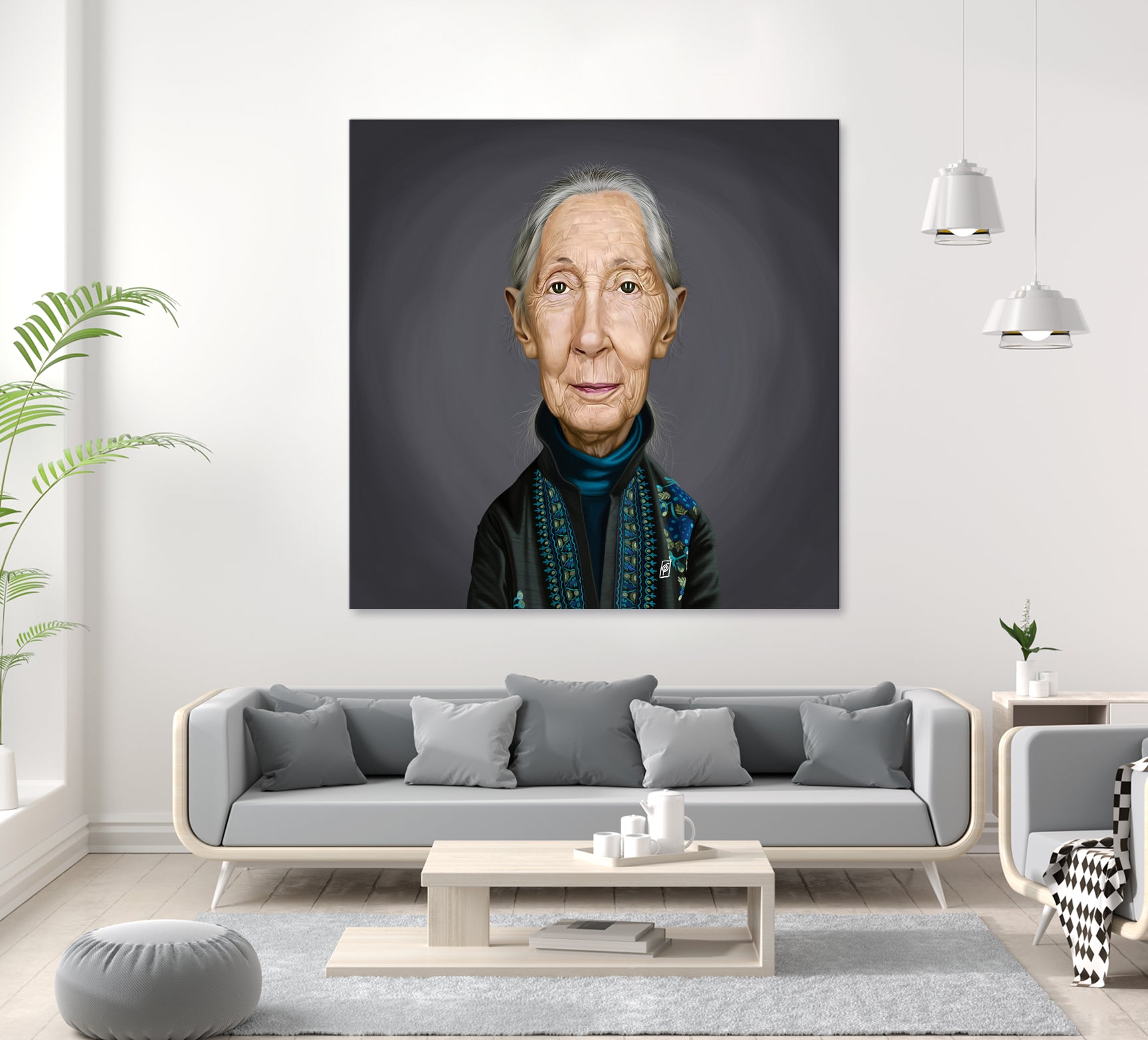 Jane Goodall by Rob Snow on GIANT ART - brown digital painting