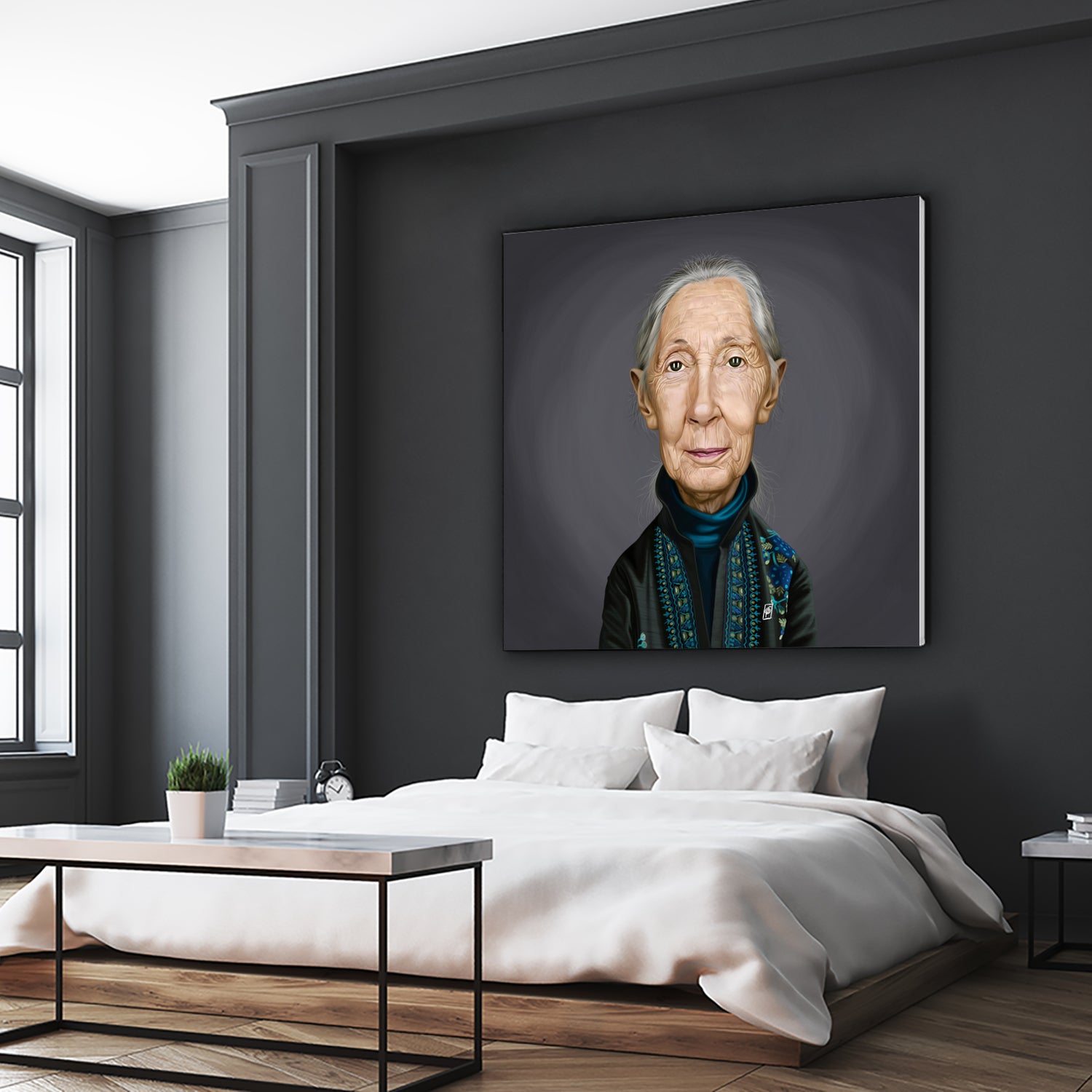 Jane Goodall by Rob Snow on GIANT ART - brown digital painting