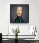 Jane Goodall by Rob Snow on GIANT ART - brown digital painting