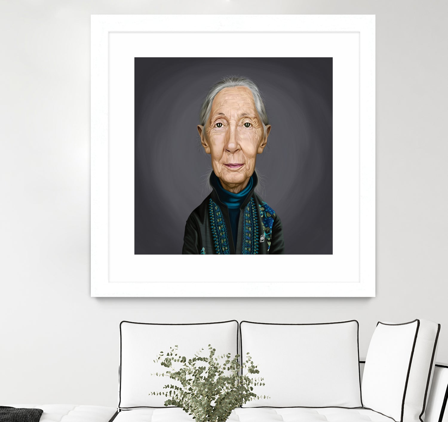 Jane Goodall by Rob Snow on GIANT ART - brown digital painting