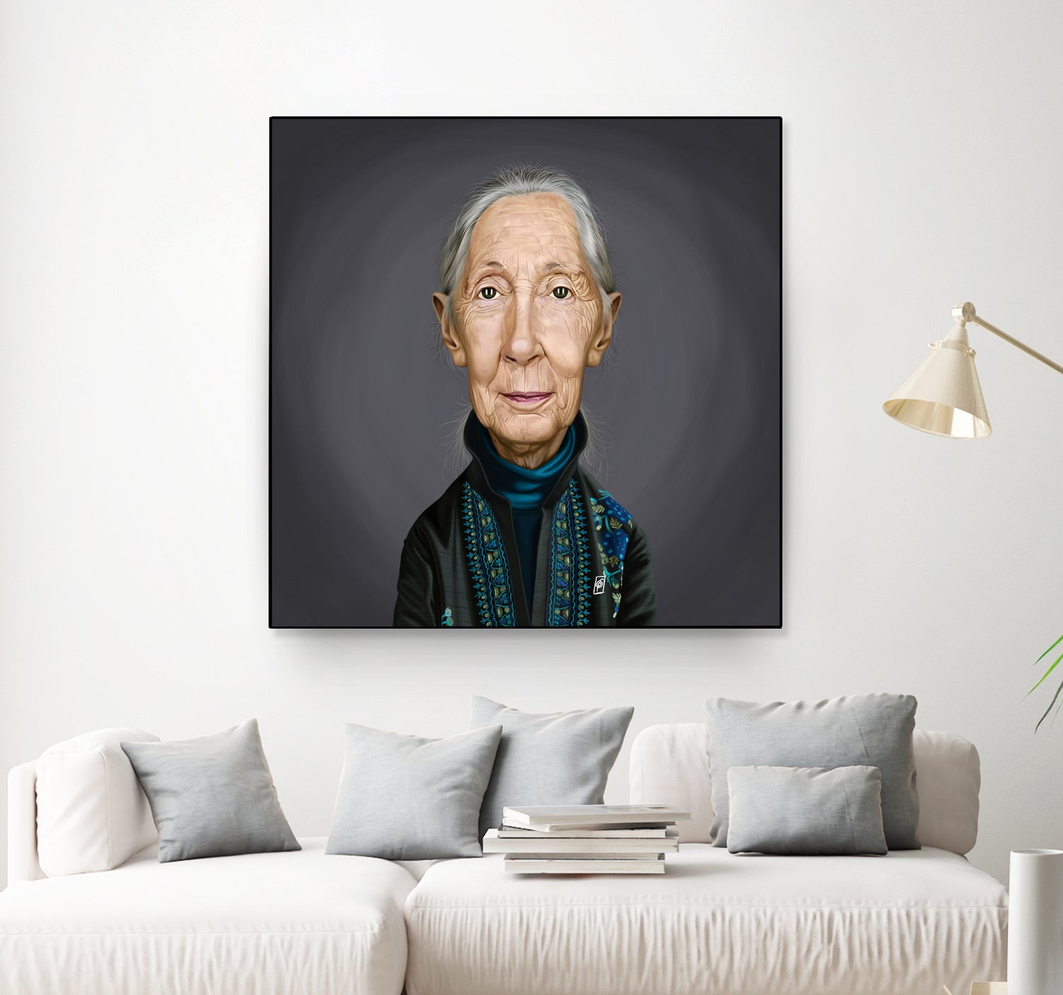 Jane Goodall by Rob Snow on GIANT ART - brown digital painting