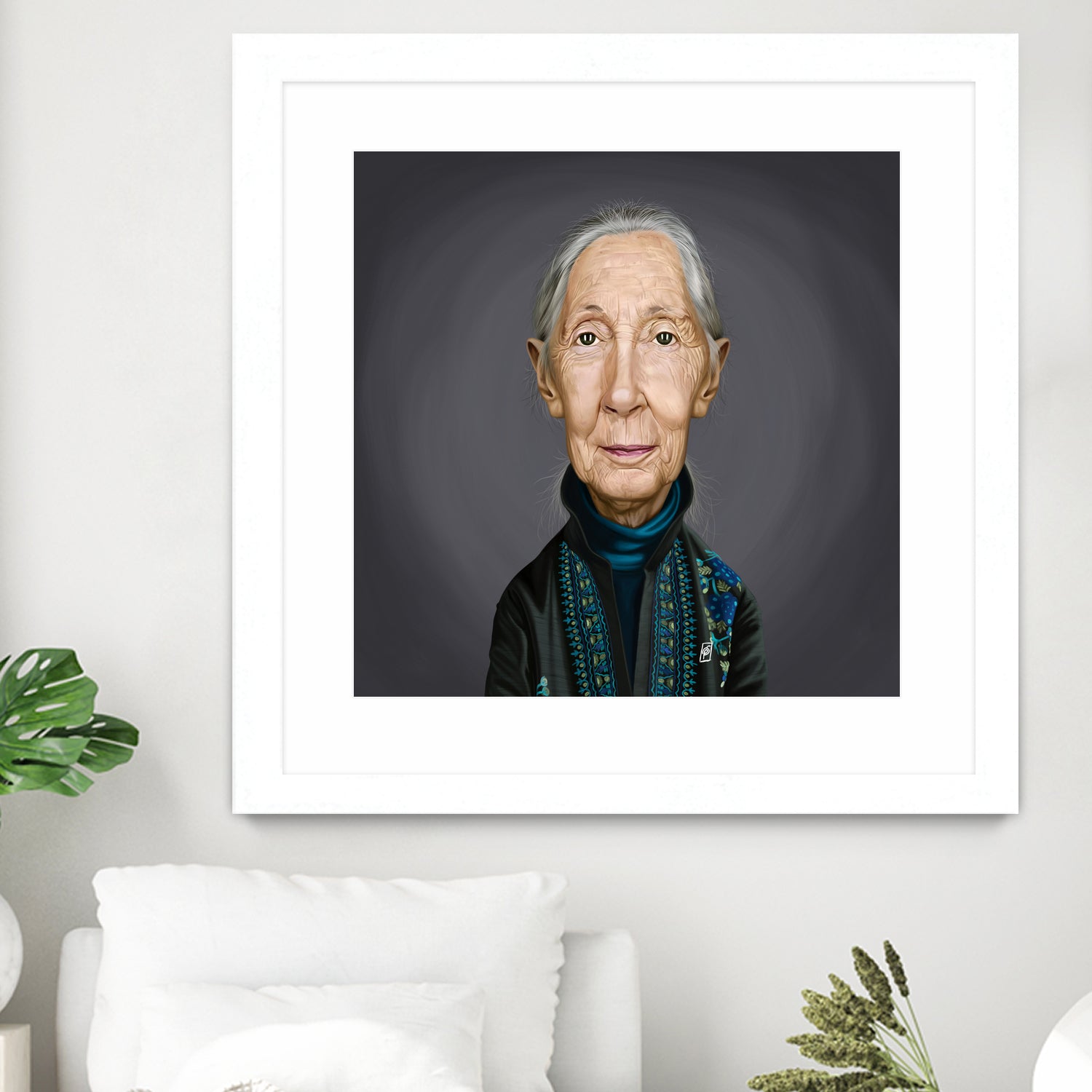 Jane Goodall by Rob Snow on GIANT ART - brown digital painting