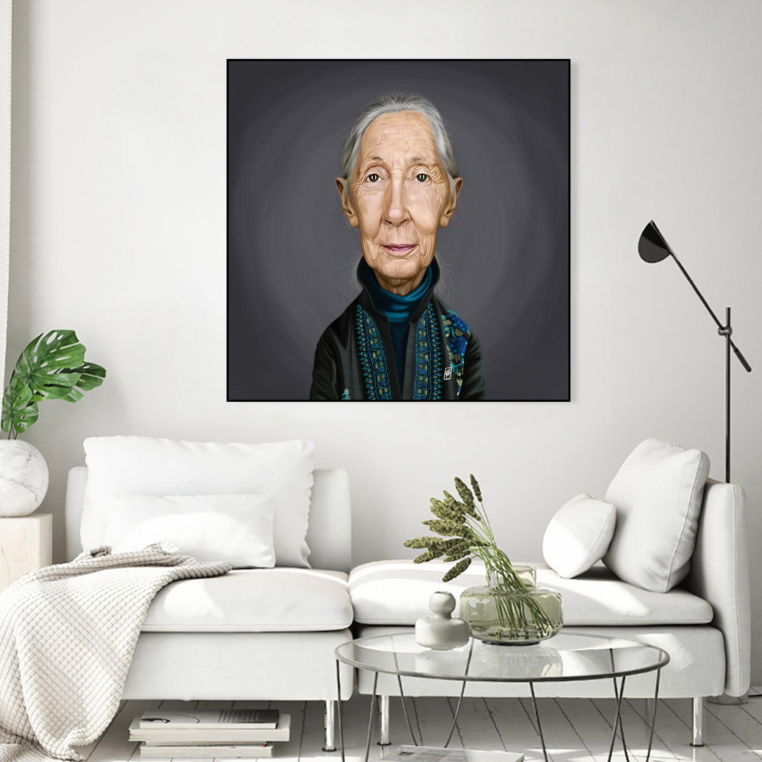 Jane Goodall by Rob Snow on GIANT ART - brown digital painting