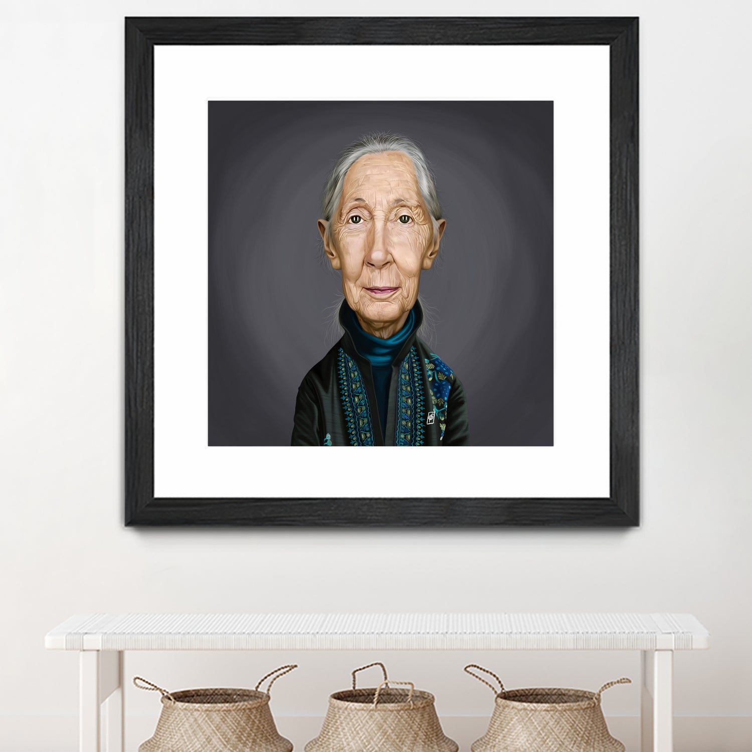 Jane Goodall by Rob Snow on GIANT ART - brown digital painting