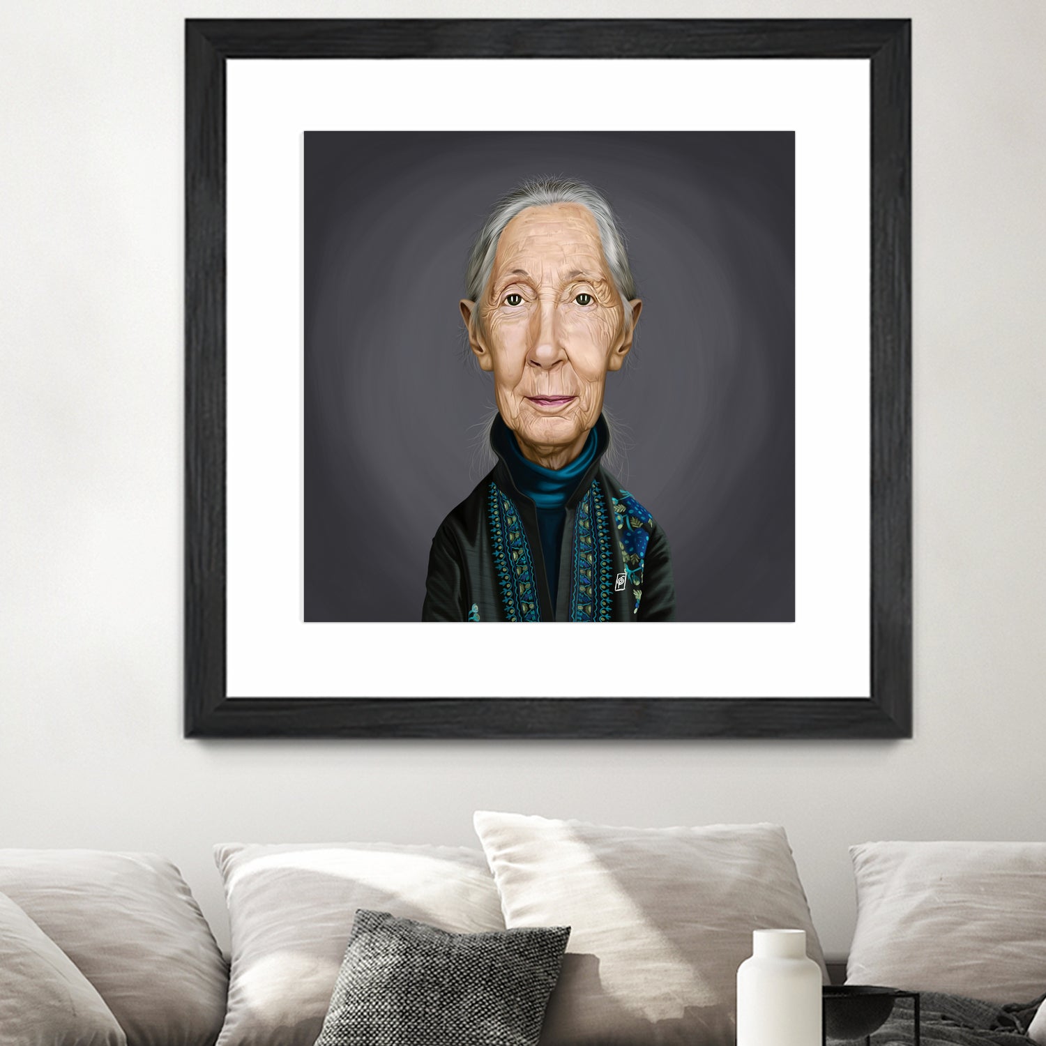 Jane Goodall by Rob Snow on GIANT ART - brown digital painting