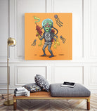 Alien by Matias Molusko on GIANT ART - orange digital drawing