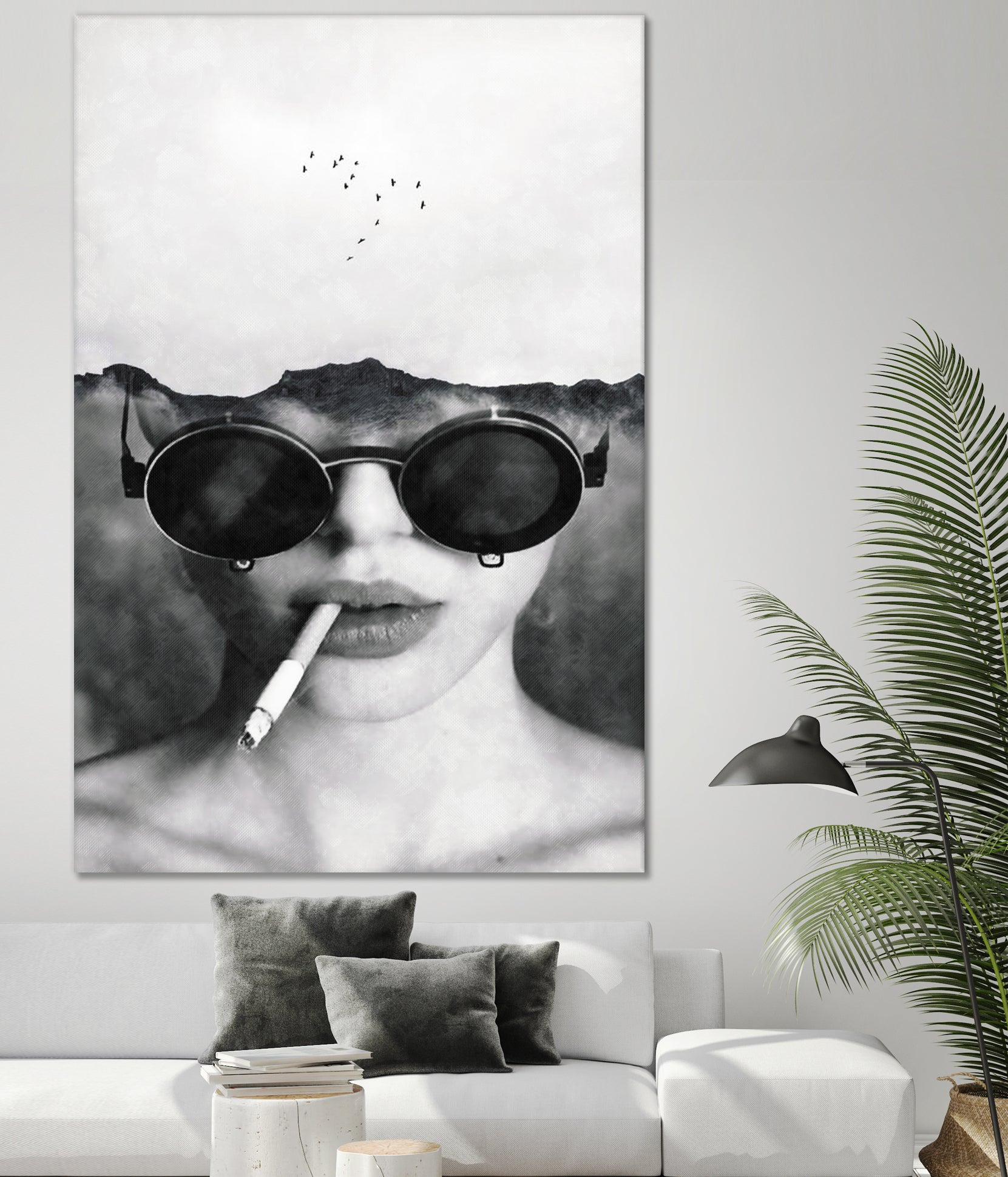 Dreams and cigarettes by Menelaos Trompoukis on GIANT ART - gray digital painting