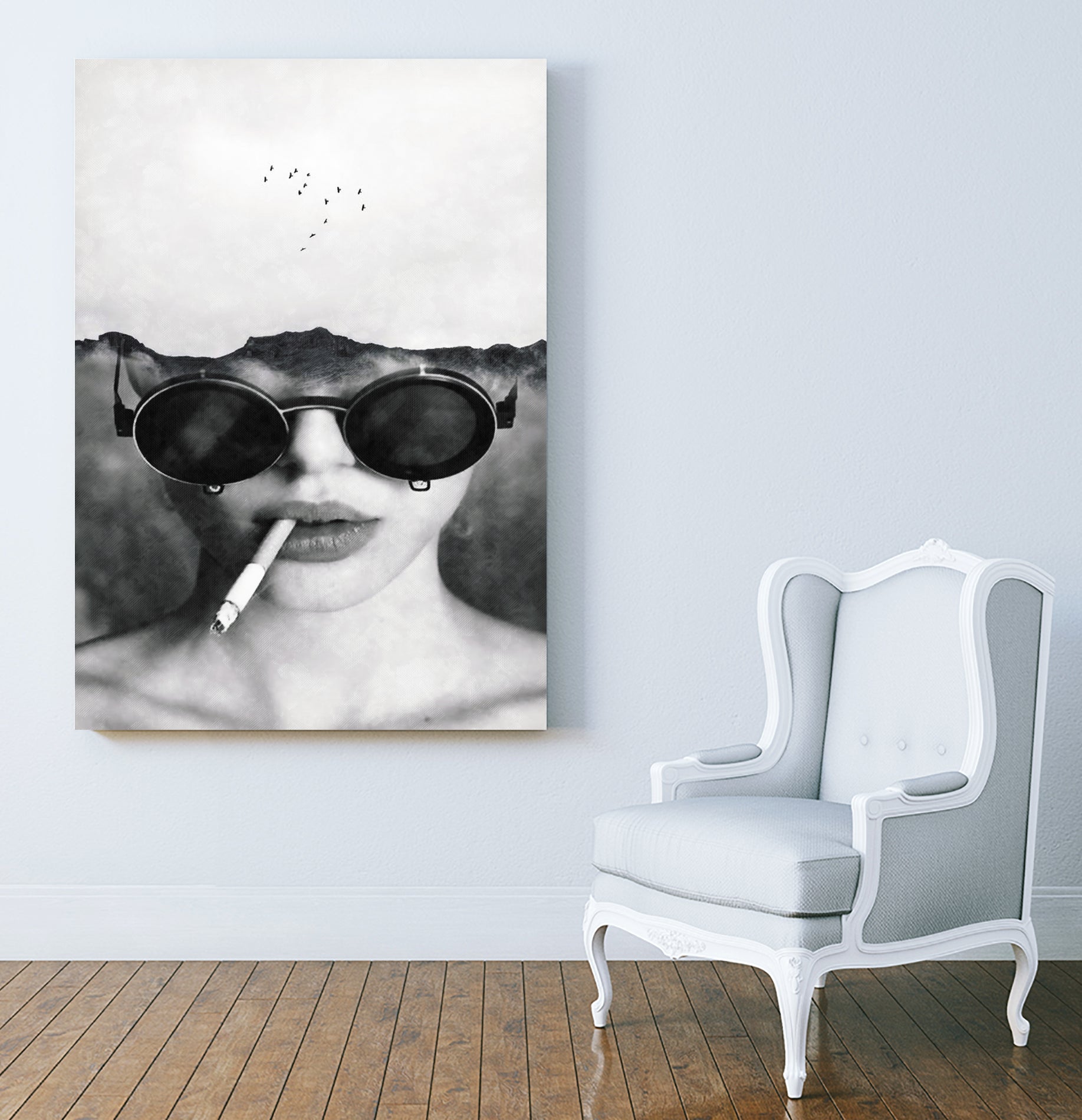 Dreams and cigarettes by Menelaos Trompoukis on GIANT ART - gray digital painting