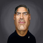 George Clooney by Rob Snow on GIANT ART - gray digital painting