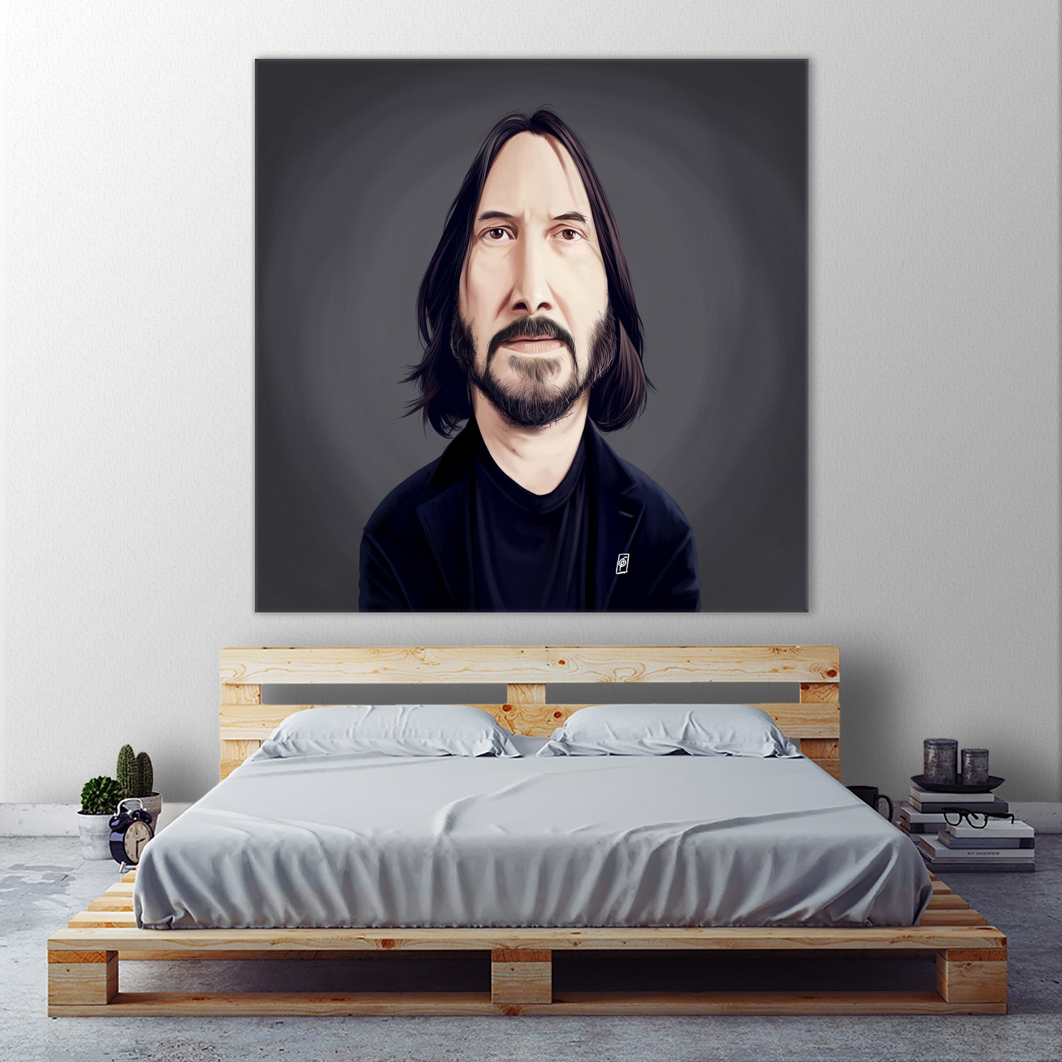 Keanu Reeves by Rob Snow on GIANT ART - black digital painting