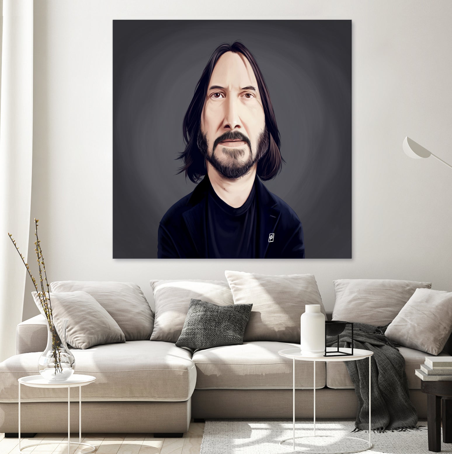 Keanu Reeves by Rob Snow on GIANT ART - black digital painting