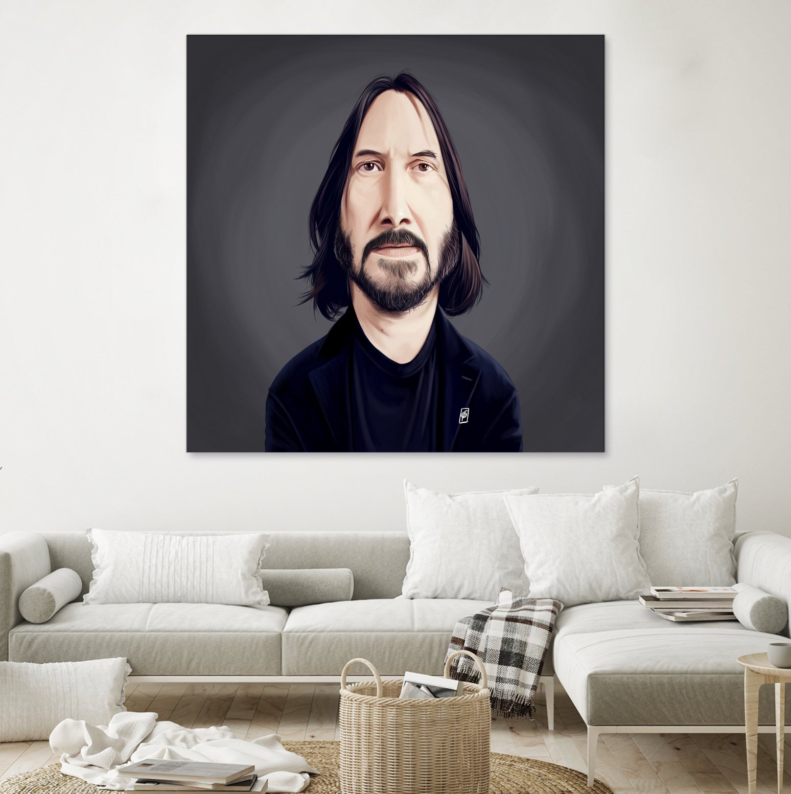 Keanu Reeves by Rob Snow on GIANT ART - black digital painting