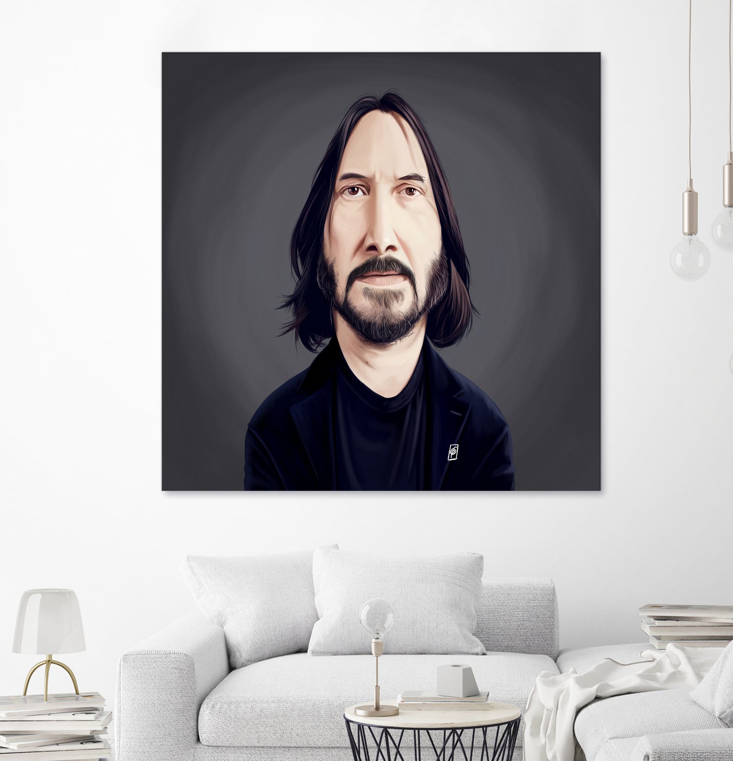 Keanu Reeves by Rob Snow on GIANT ART - black digital painting