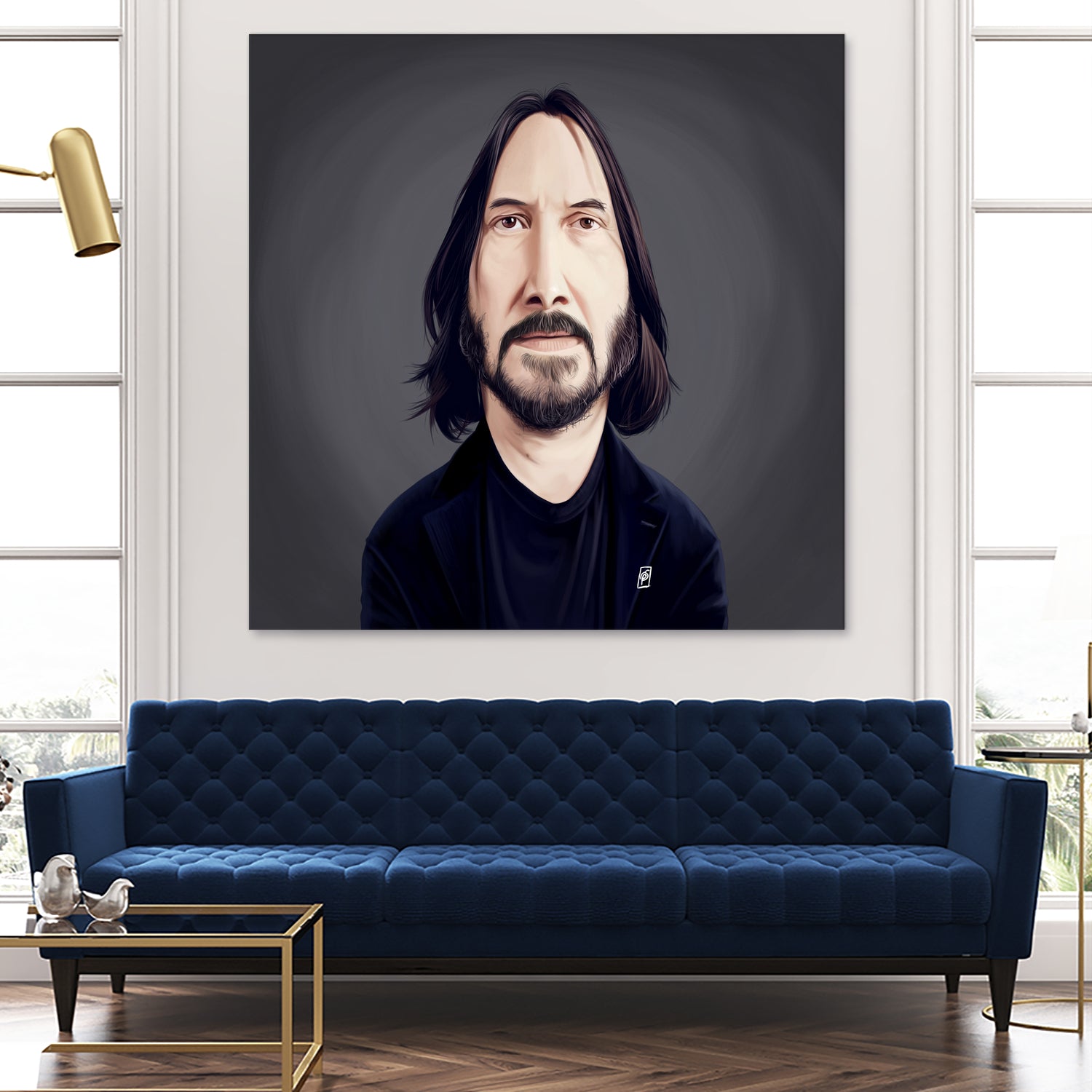 Keanu Reeves by Rob Snow on GIANT ART - black digital painting