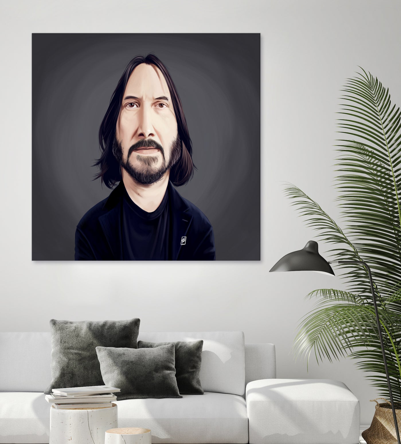 Keanu Reeves by Rob Snow on GIANT ART - black digital painting