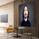 Keanu Reeves by Rob Snow on GIANT ART - black digital painting