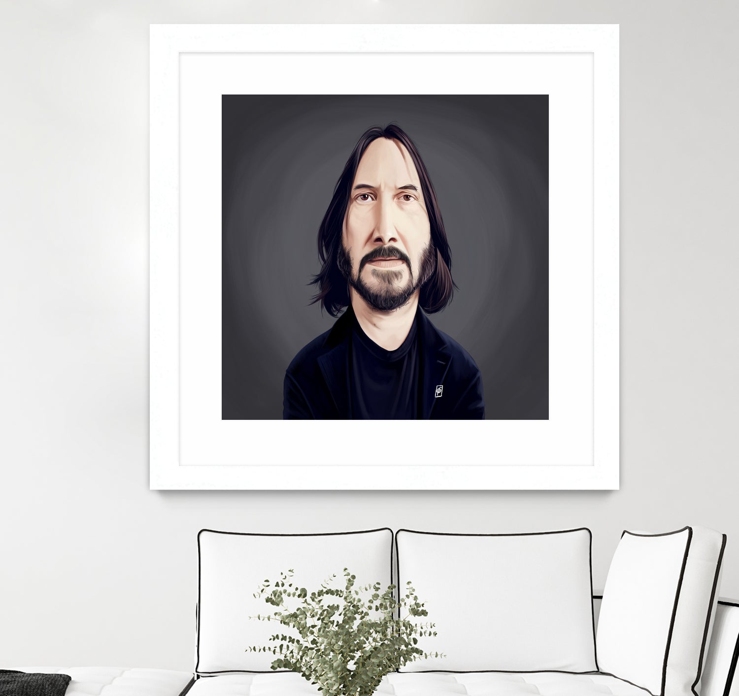 Keanu Reeves by Rob Snow on GIANT ART - black digital painting