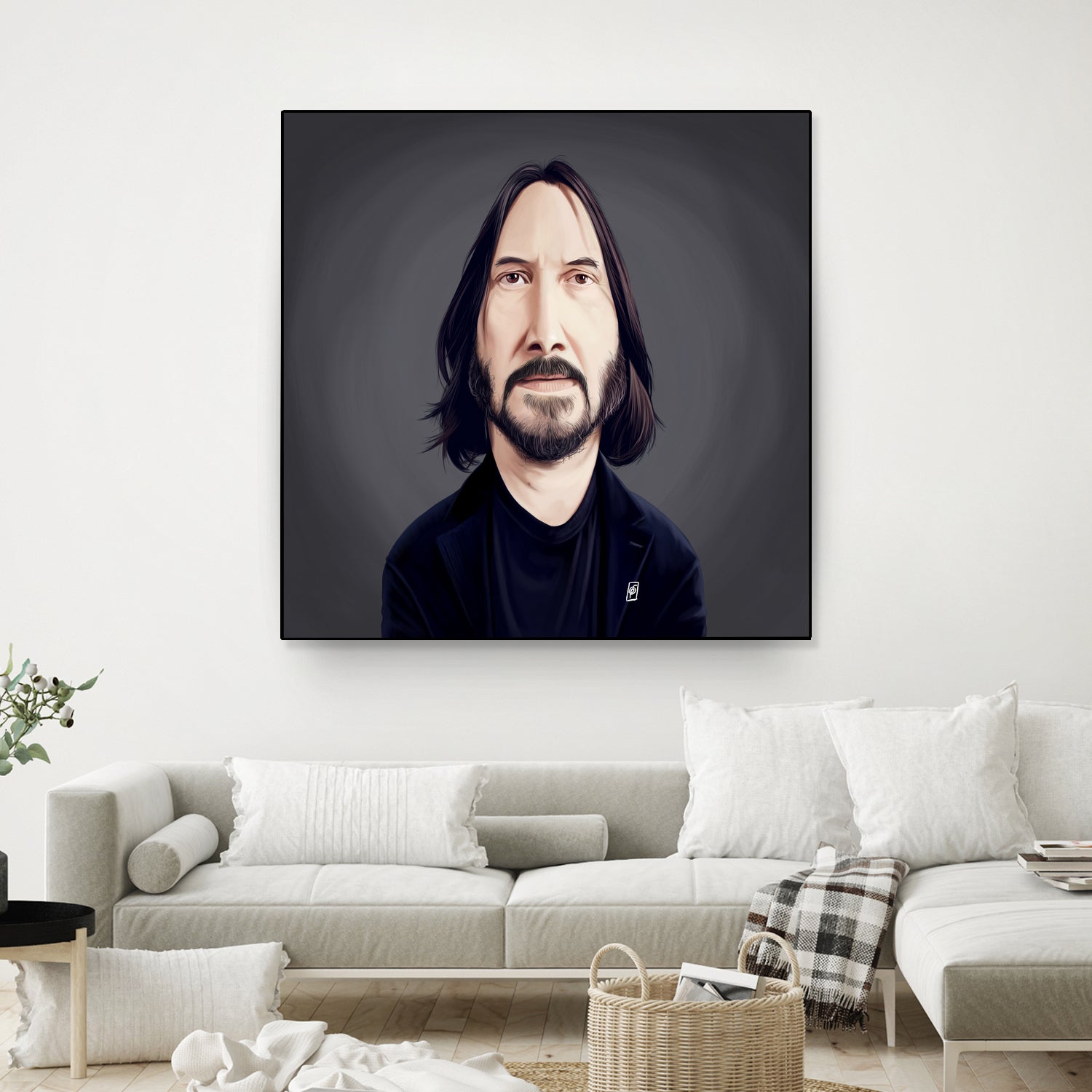 Keanu Reeves by Rob Snow on GIANT ART - black digital painting