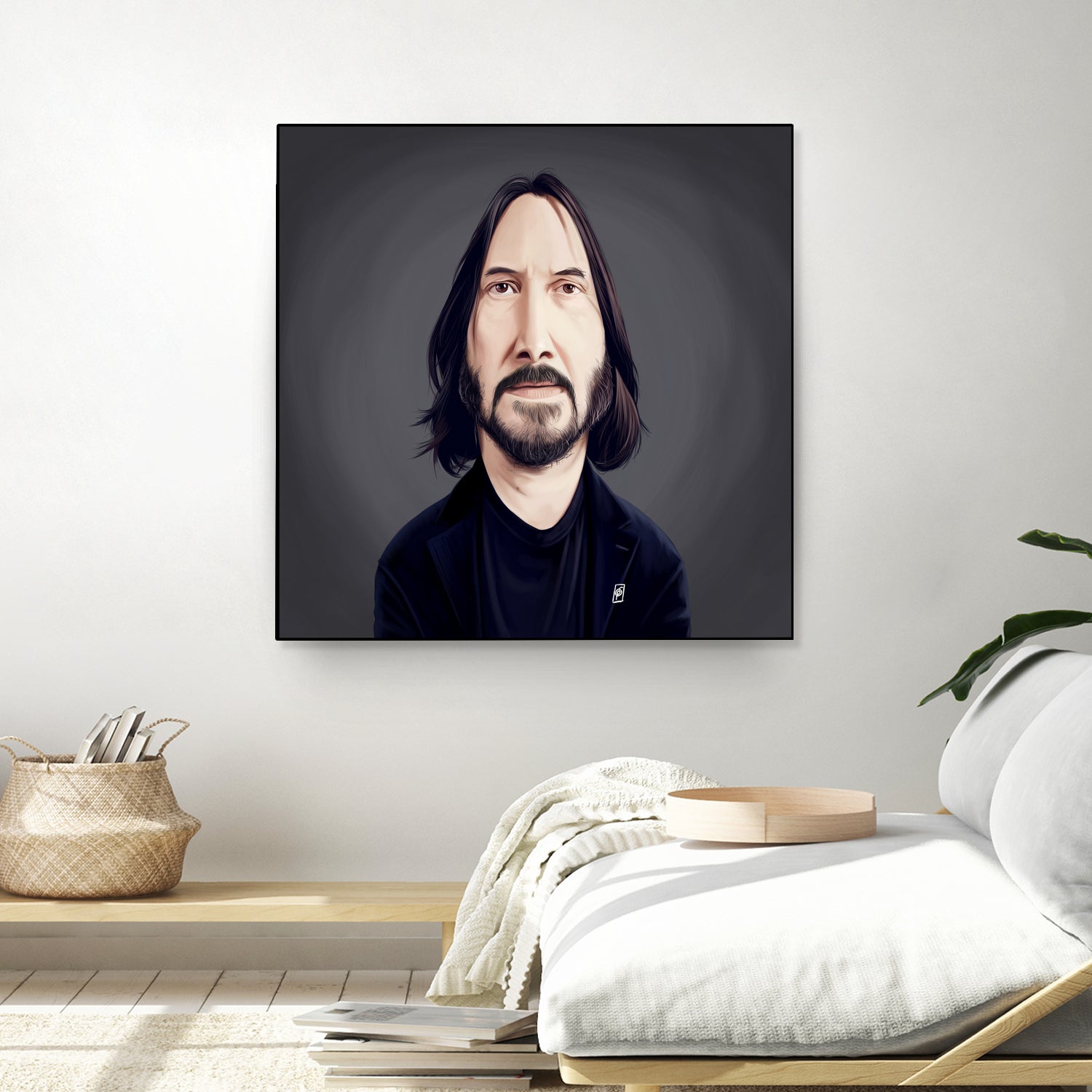 Keanu Reeves by Rob Snow on GIANT ART - black digital painting