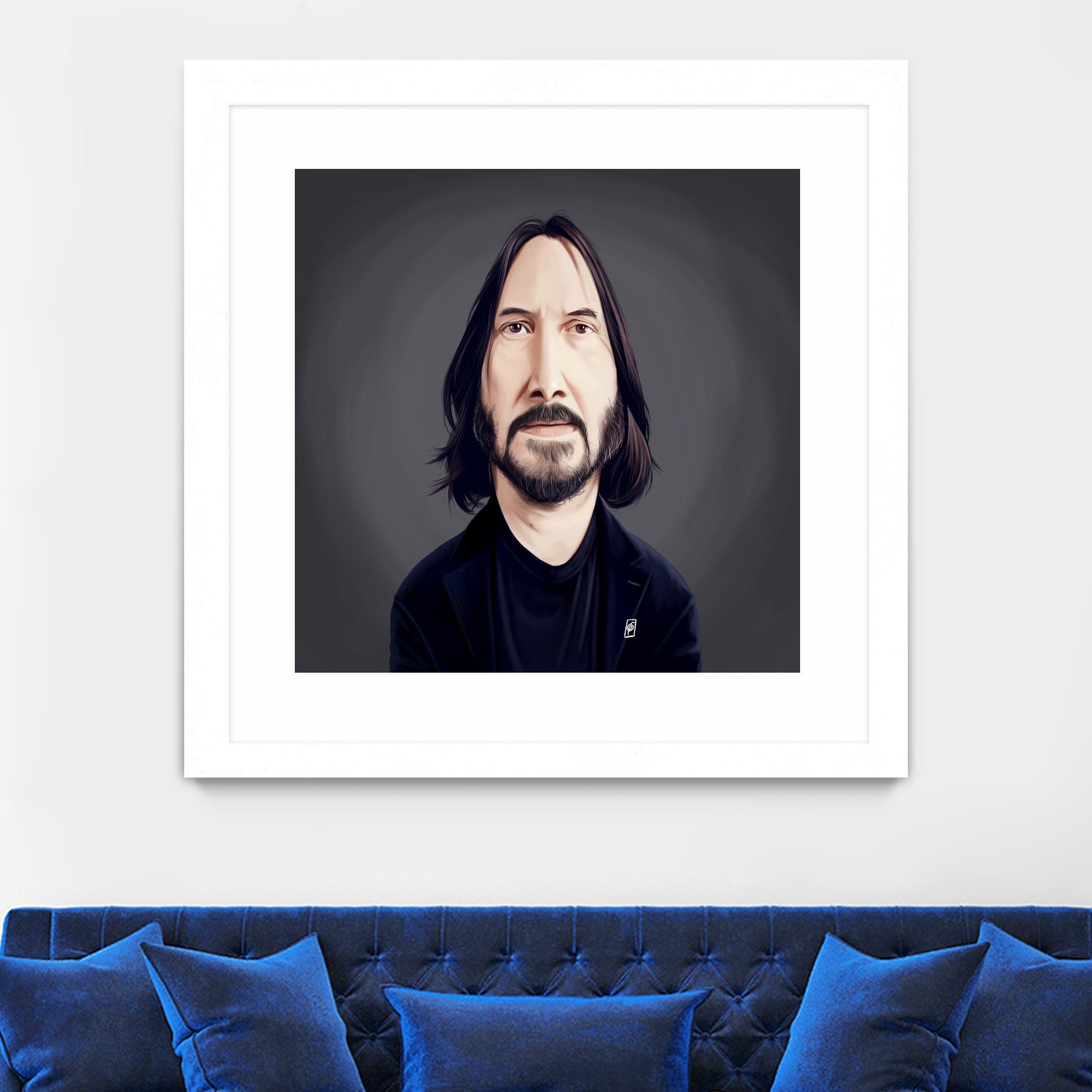 Keanu Reeves by Rob Snow on GIANT ART - black digital painting