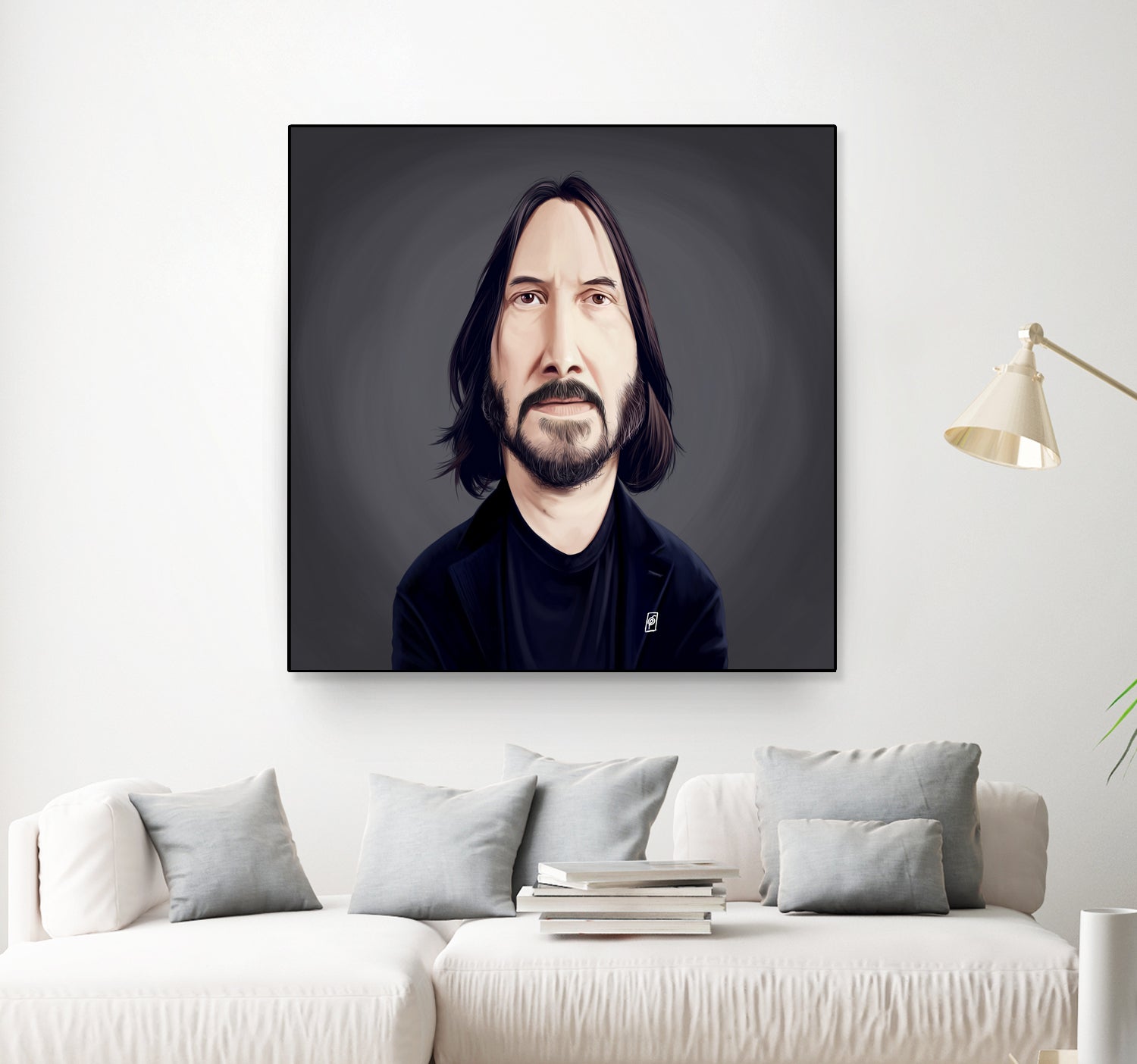 Keanu Reeves by Rob Snow on GIANT ART - black digital painting