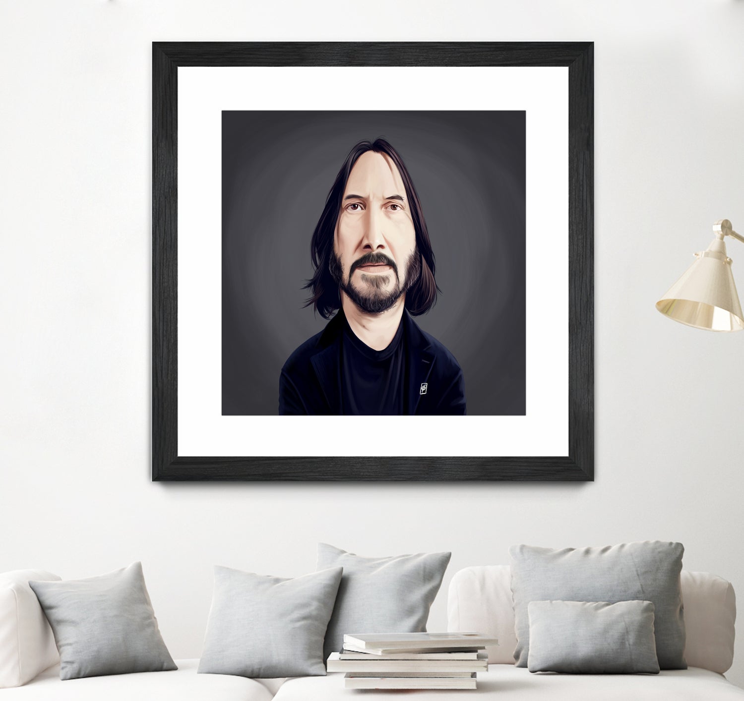 Keanu Reeves by Rob Snow on GIANT ART - black digital painting